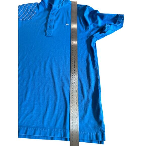 Travis Mathew Mens Small Short Sleeve Blue Polo - Picture 6 of 7